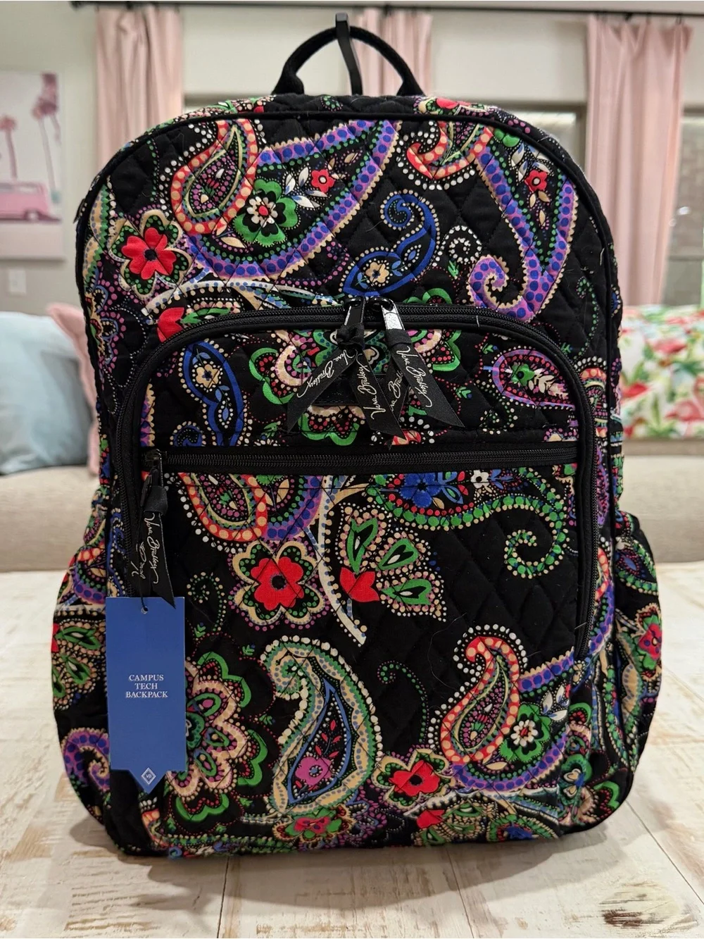 Vera Bradley Backpack Campus Tech Kiev Paisley Retired Bag NWT